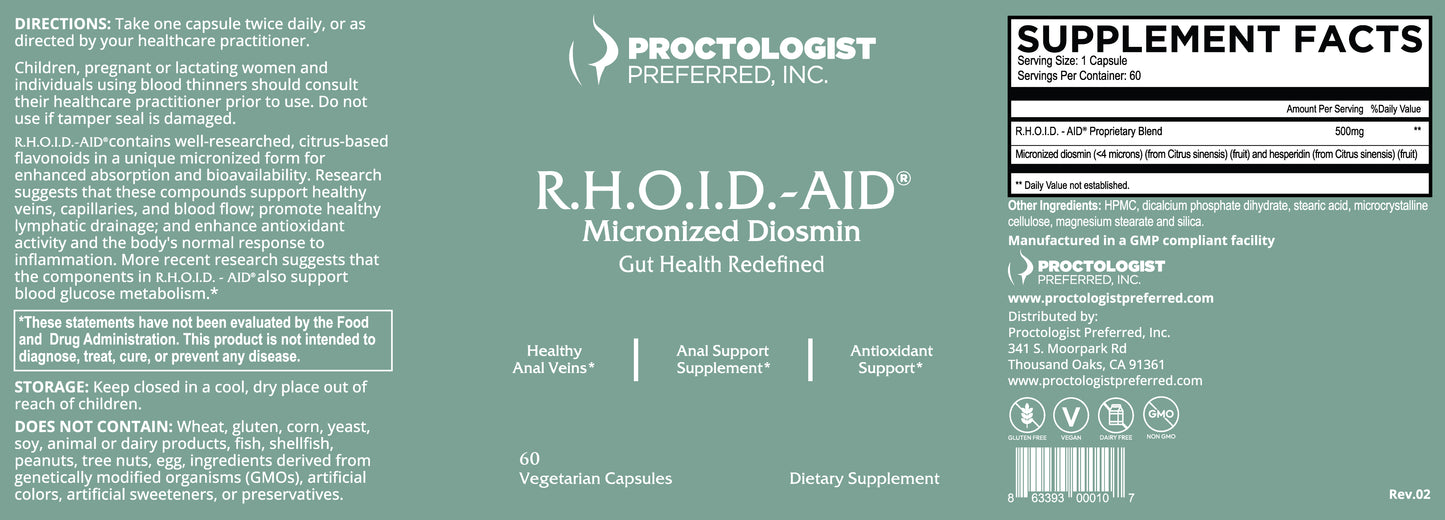 R.H.O.I.D. - AID | Natural Support for Healthy Veins