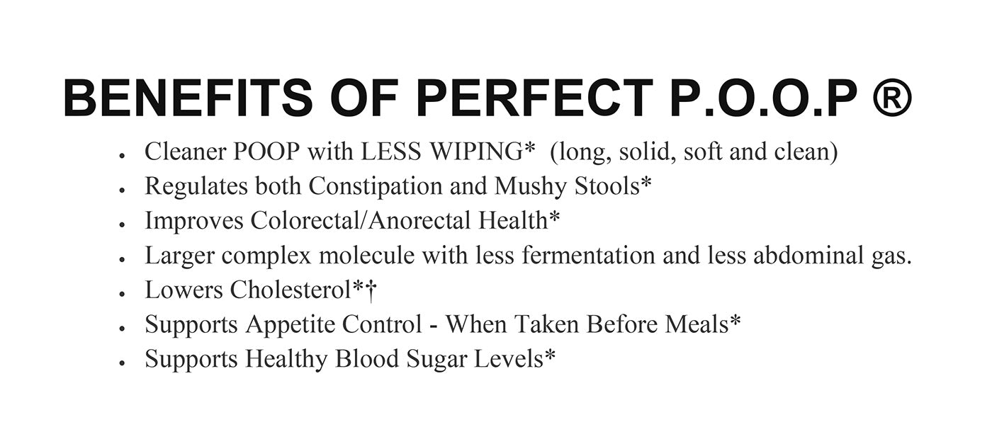Perfect Poop ® Psyllium Husk RAW, VEGAN, GLUTEN FREE Powder - Natural Fiber Supplement for Optimum Digestive Health